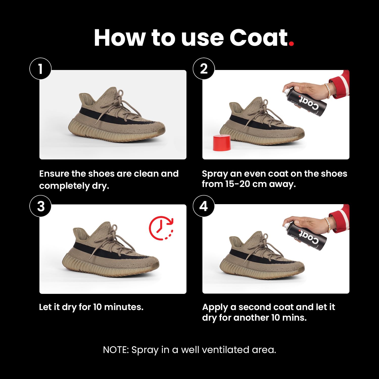 SHOEGR Abrigo Hidrófugo y Antimanchas 200 ml | Escudo impermeable invisible para zapatillas, ante, nobuck, cuero, zapatillas, lonas y bolsos | Nanoprotección contra la lluvia y el polvo.