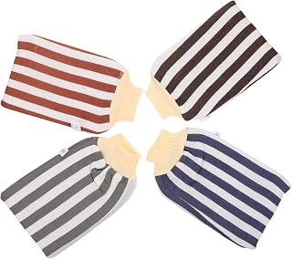 Ipetboom 4Pcs Luvas Esfoliantes Luvas De Massagem Toalhas De Spa Para Limpeza Facial Esfoliante Luvas De Banho Luvas Esfoliantes Luvas De Banho Escova De Malha Esfregadores De Banho Toalha