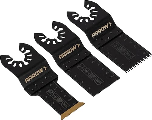 Miniatura 8 de Arrow OSC101VP-3 - Cuchilla oscilante multimaterial para tubos de cobre, madera, PVC, paneles de yeso, universal, se adapta a la mayoría de