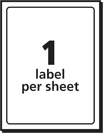 Amazon.com : Avery Printable Shipping Labels, 4