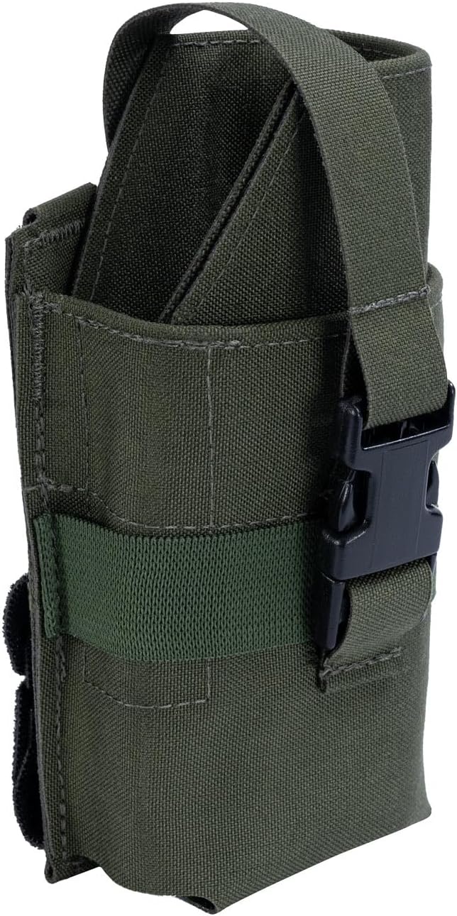 Taser 10 Pouch Black, Durable Nylon, Lightweight Holster, Ambidextrous Design, SR Buckle Strap for Secure Retention and MOLLE Compatible