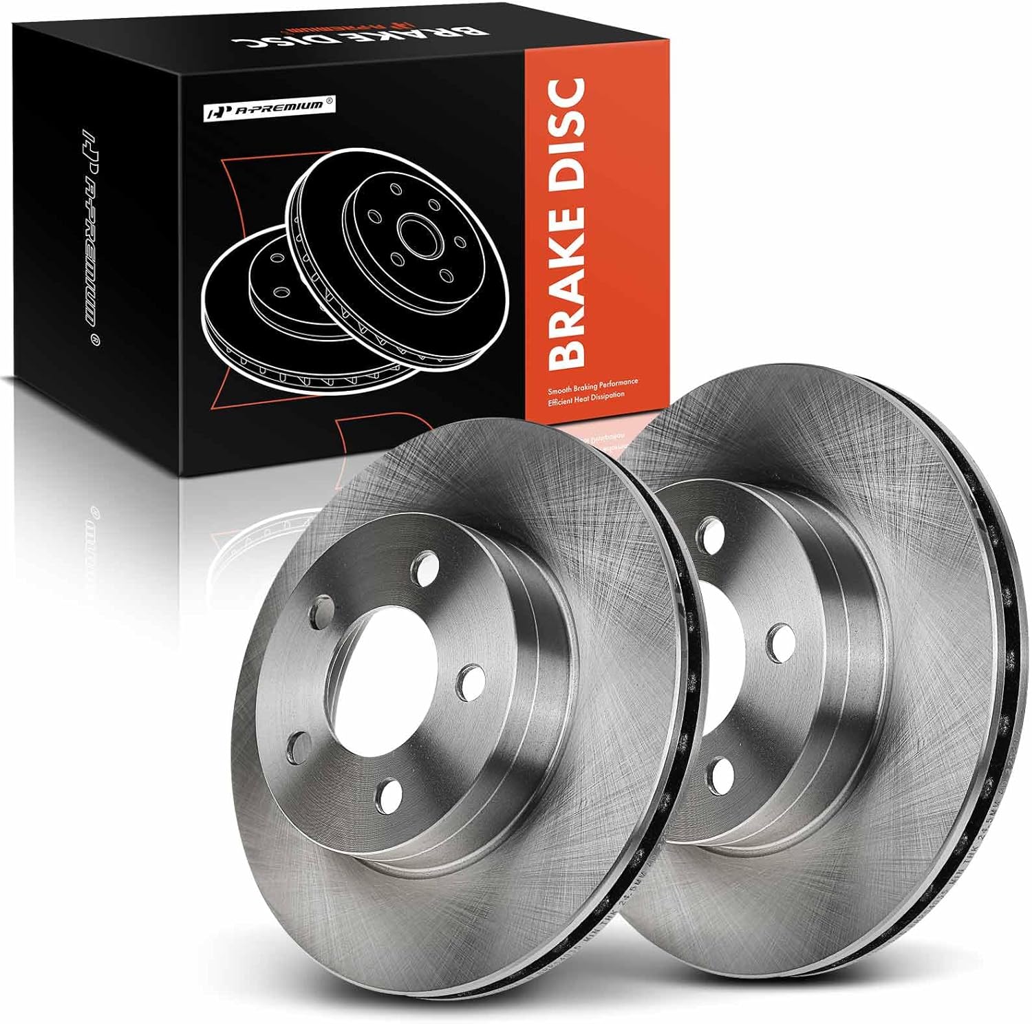 A-Premium 11.26 inch(286mm) Front Vented Disc Brake Rotors Compatible with Select Ford, Lincoln and Mercury Models - Explorer 95-01, Ranger 98-02, B3000 98-02, B4000 98-04, Mountaineer 97-01, 4WD Only