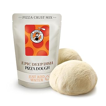 Urban Slicer Pizza Worx - Epic Deep Dish Dough - At-Home Pizza Making Kit for Authentic Hearty Crust - 13.2 oz. Bag - Makes 2 Pizzas