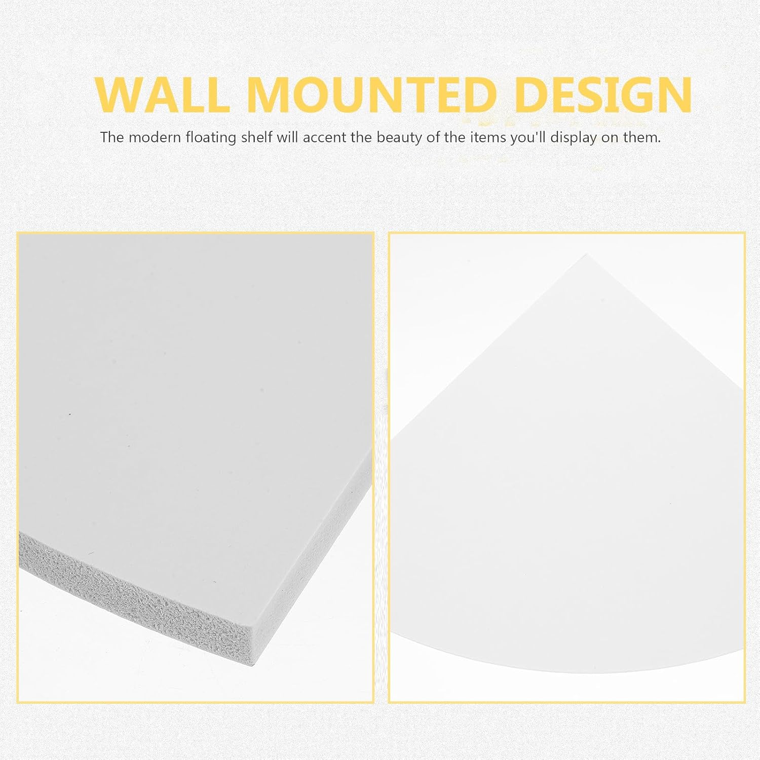 Healifty 3pcs Wall Corner Storage Racks Triangle Fan Shape Wood Shelves Wall-Mounted Corner Shelf Organizer for Bathroom and Office to Save Room Space and Enhance Storage