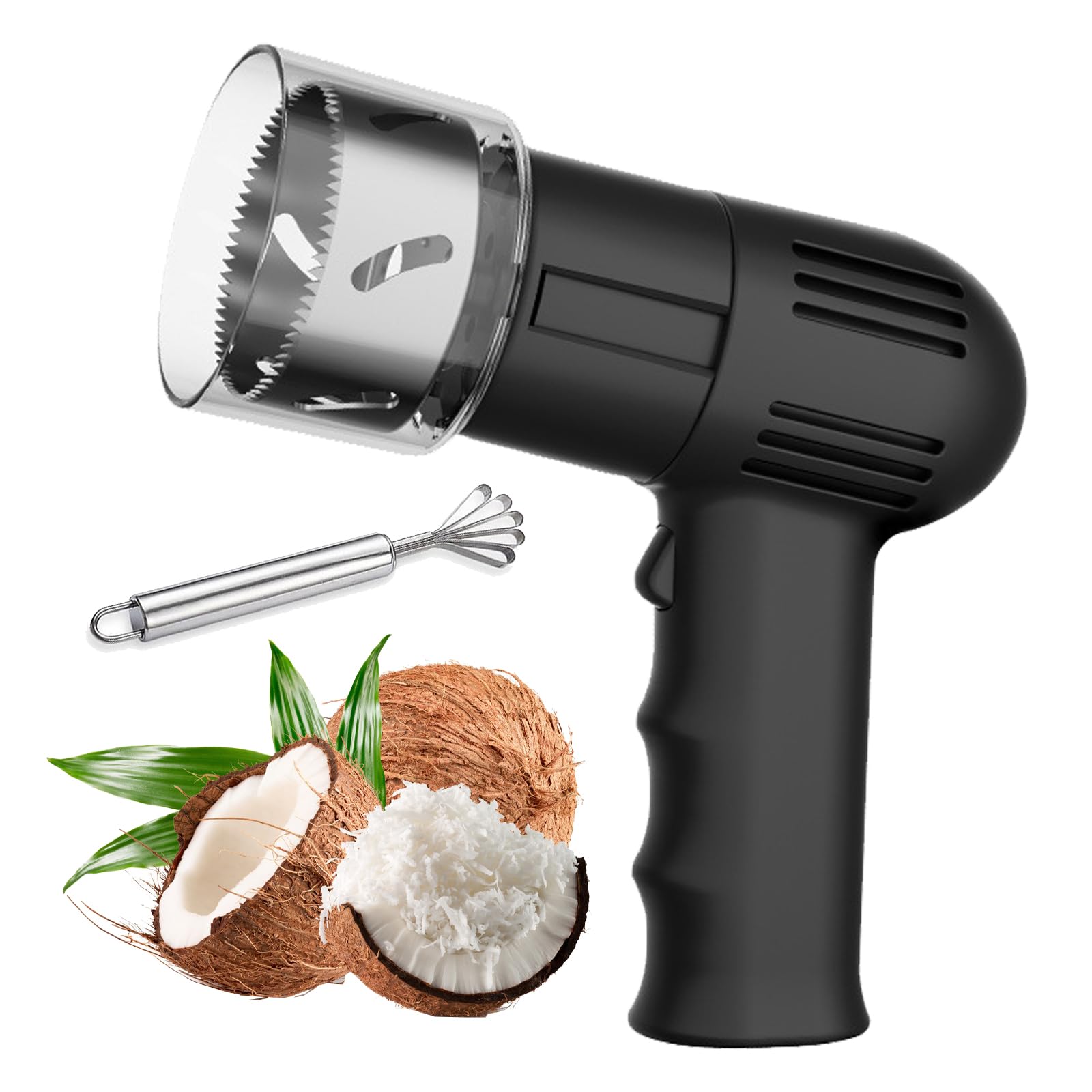 Ouvre-noix de coco électrique en acier inoxydable de haute qualité avec batterie 2000 mAh
