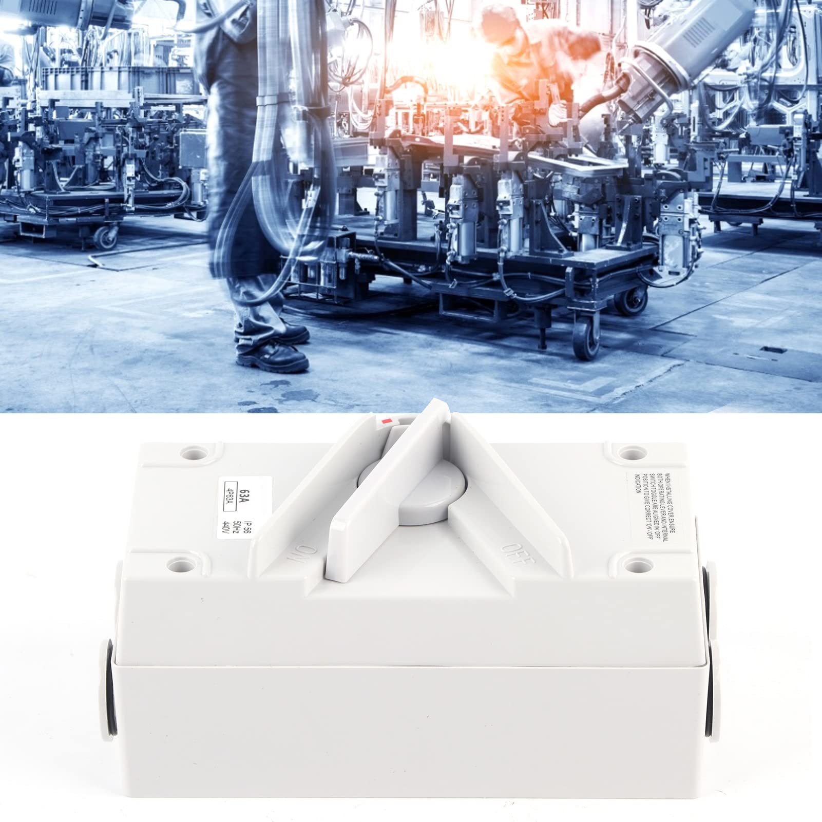 Interrupteur Étanche Interrupteur D'Isolement Étanche Monophasé 2P, Interrupteur Ignifuge De