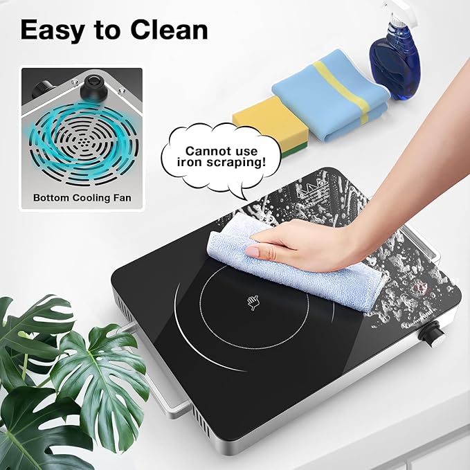 Estufa Vitrocerámica 1 Puesto 14.17" x 11.02" Portátil 110V miniatura 9