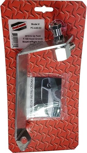 ProComm PC-A40-02 Fender CB Montaje de antena con ángulo recto SO239 Stud Mount para Ford F150 2015+