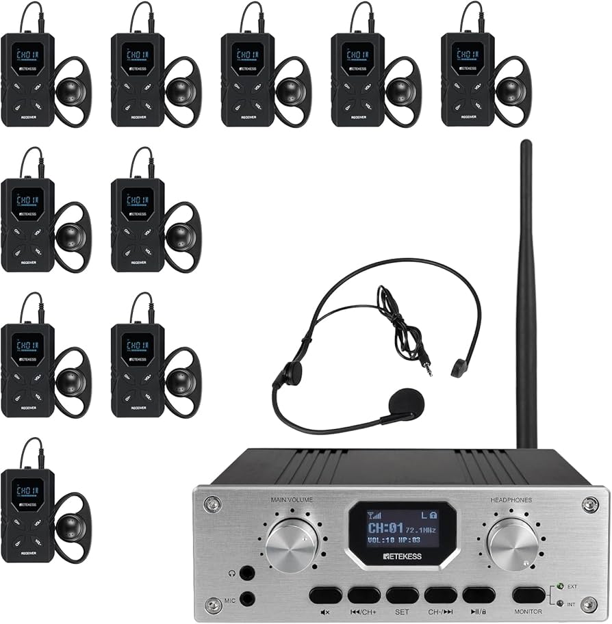 Amazon.com: Retekess TT119 Assistive Listening System, Church