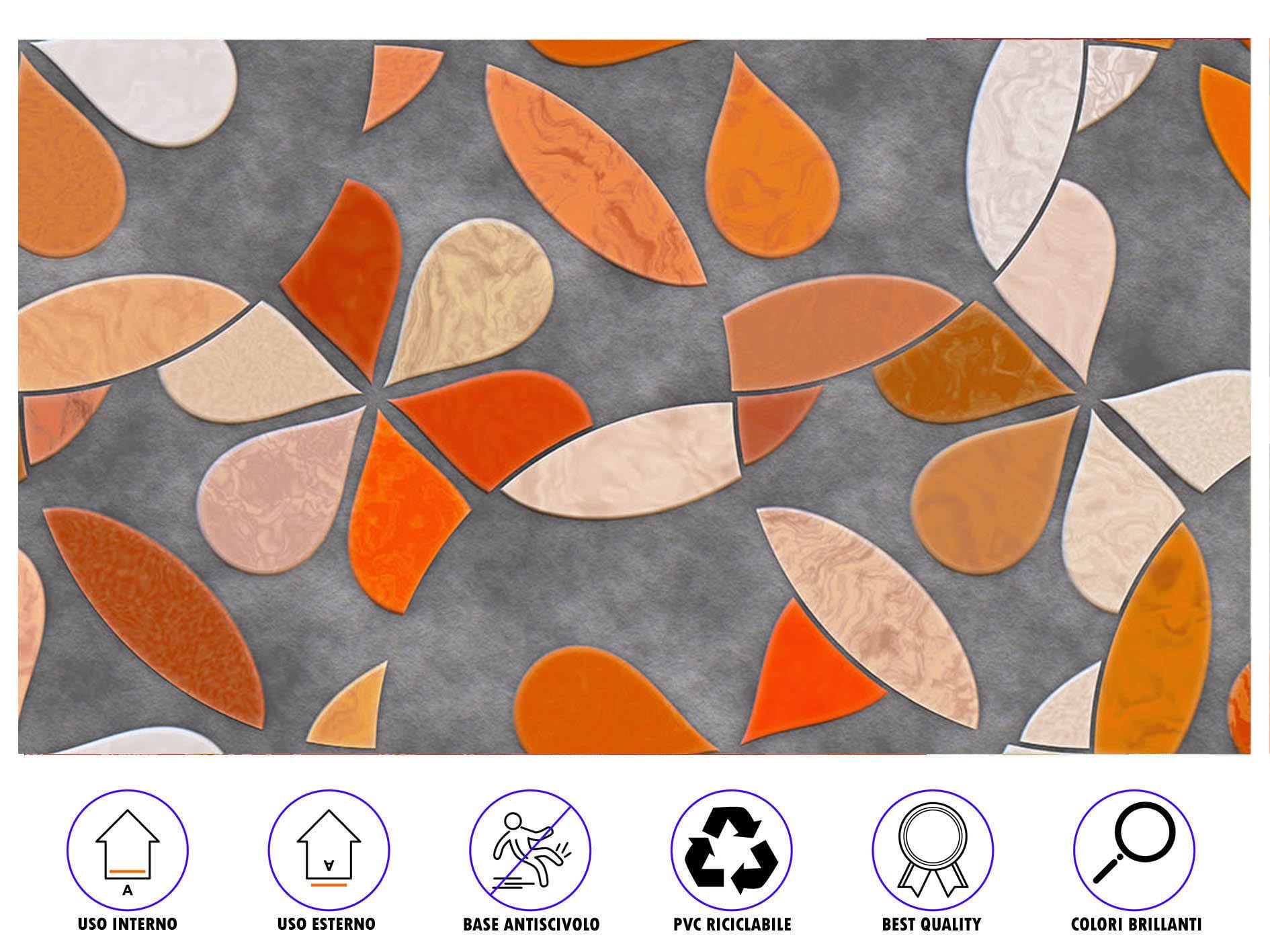 Tappetiko Passatoia Stampata - Antiscivolo, Lavabile, Per Cucina E Casa, Misura 52x90 Cm - Foto 8