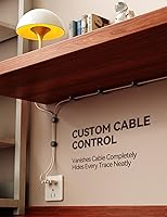 Vista 5 de 8-Pack Silicone Cord Organizer Magnetic Cable Clips, Adhesive Cable Management Under Desk Wire Hider, FLYLEAD Desktop Cable Organizer for Phone