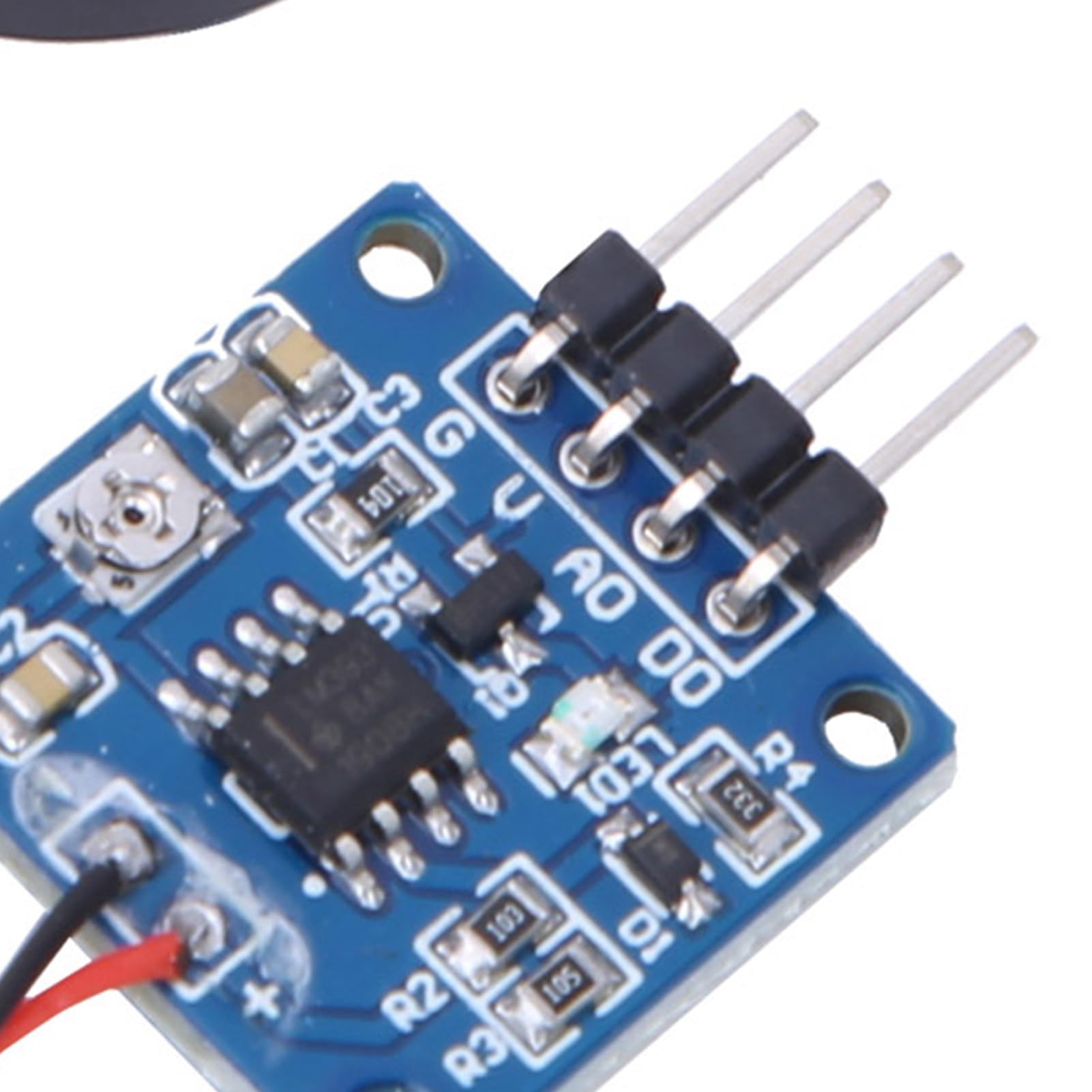 Piezoelektryczny moduł czujnika drgań, moduł przełącznika wibracji o wysokiej czułości, 5,0 V DC, AD/DO