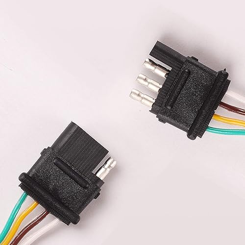 Miniatura 6 de Kinstecks Arnés de extensión de cable de remolque de 4 pines de 60 pulgadas para luces de remolque de barra de luz de portón trasero LED y otros usos
