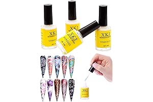 xkj star glue 4 Bottles Professiona Starry Sky Nail Art Glue for...