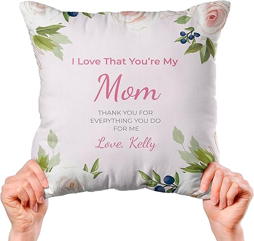 Miniatura 3 de Almohada personalizada para mi mamá. Almohada personalizada con texto. Regalo para Halloween, Acción de Gracias, Navidad y cumpleaños. Inserto