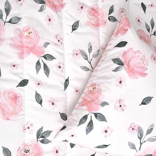 Miniatura 5 de PHF Juego de ropa de cama infantil de 4 piezas, ultra suave, incluye edredón, sábana bajera, sábana encimera y funda de almohada para niñas, cama