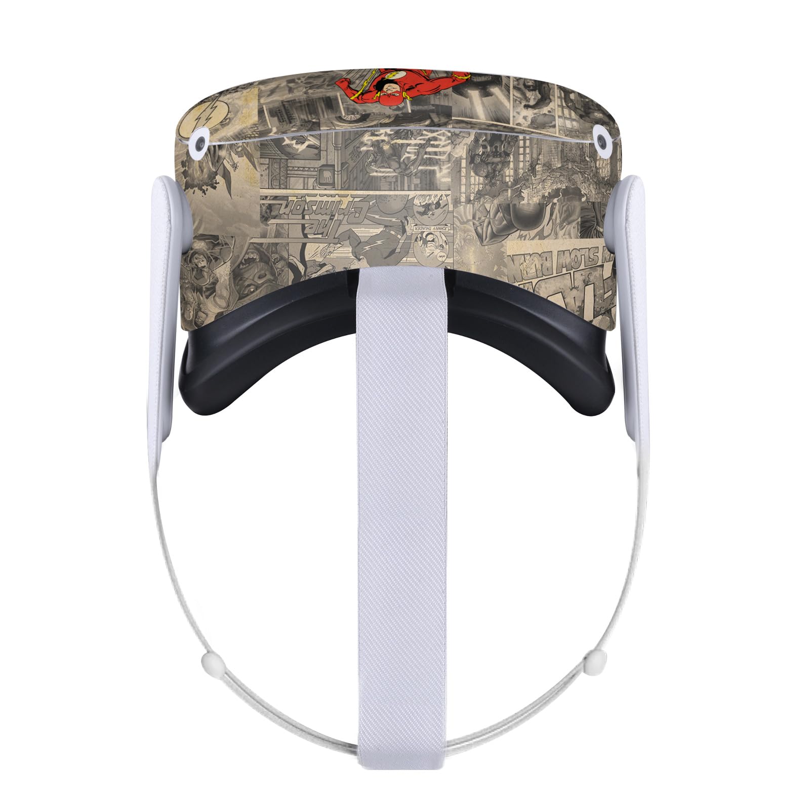 Head Case Designs Officially Licensed The Flash DC Comics Character Collage Comic Book Art Vinyl Sticker Skin Decal Cover Compatible with Meta Quest 2