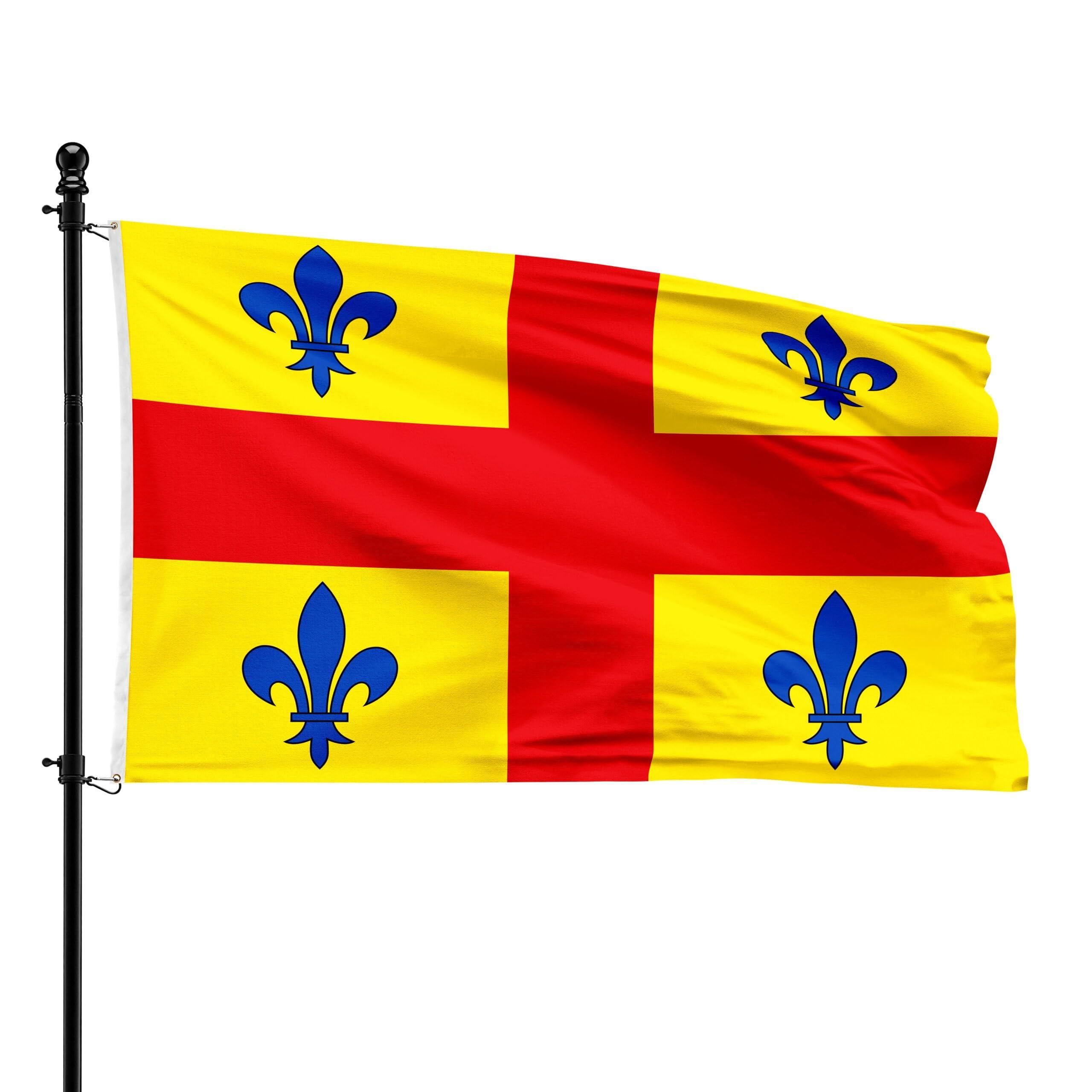 Drapeau à gauche de municipalité de 90 x 150 cm pour pavoiser les bâtiments publics