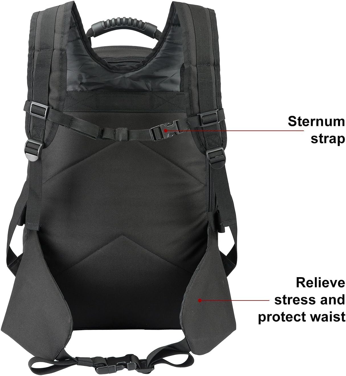 HYKING Large Tactical Expandable Backpack 39L-64L Military Bug Out Bag With Waist Strap