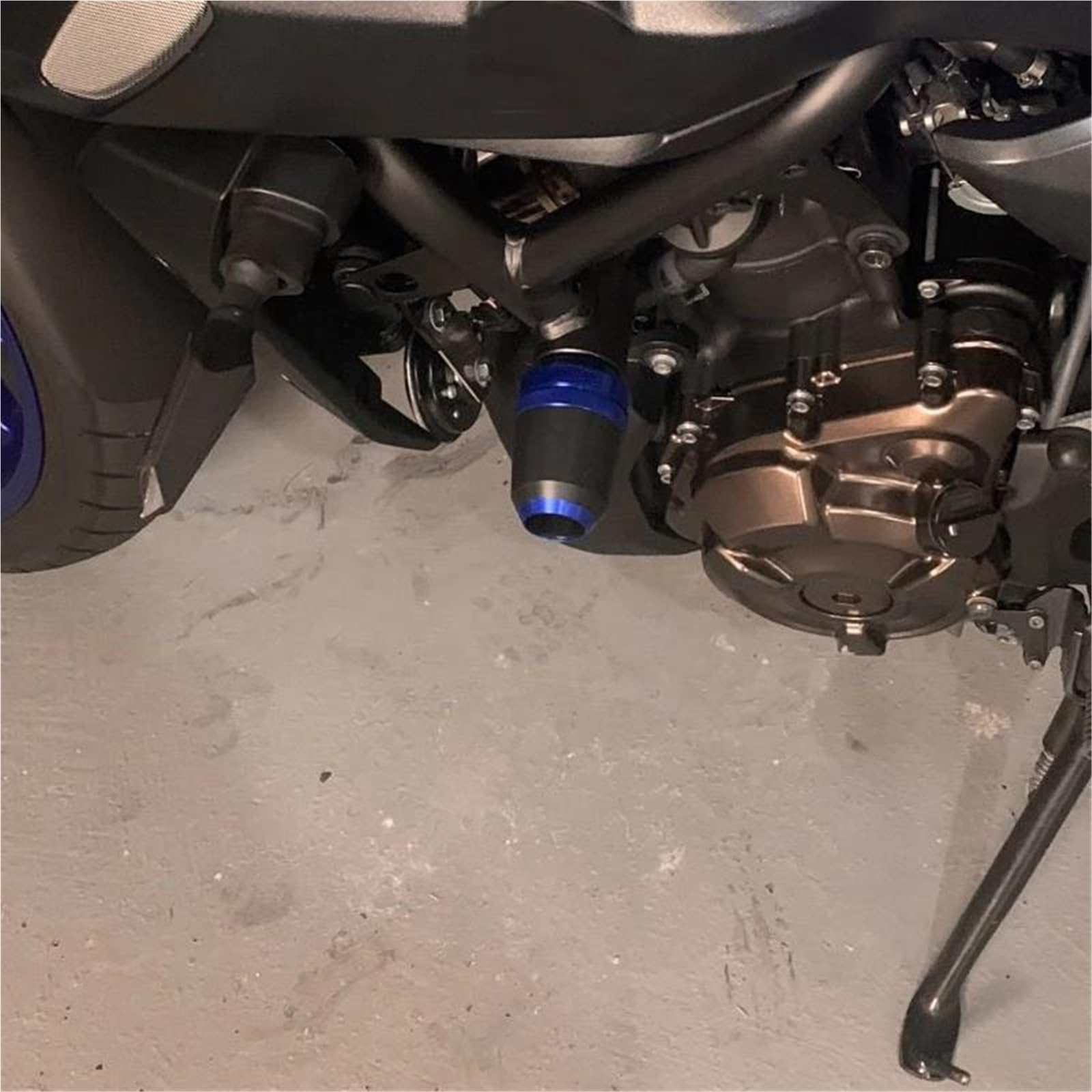 MT07 YZFR7 MT 07 YZF R7 FZ07 Per TRACER 2014-2024 2023 Moto Paratelaio Crash Protezioni Protezione Dalla Caduta(Blue-MT07 1)
