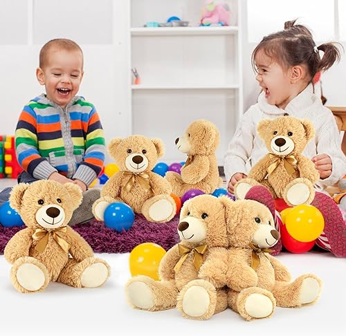 Miniatura 4 de MorisMos Paquete de 16 osos de peluche pequeños a granel, oso de peluche a granel de 14 pulgadas, oso de peluche suave para baby shower, cumpleaños,