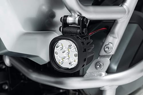 Kuryakyn Accesorio de iluminación de motocicleta 3008: Lodestar 750 Lumen Luces de conducción de alto rendimiento, haz puntual, 1 par