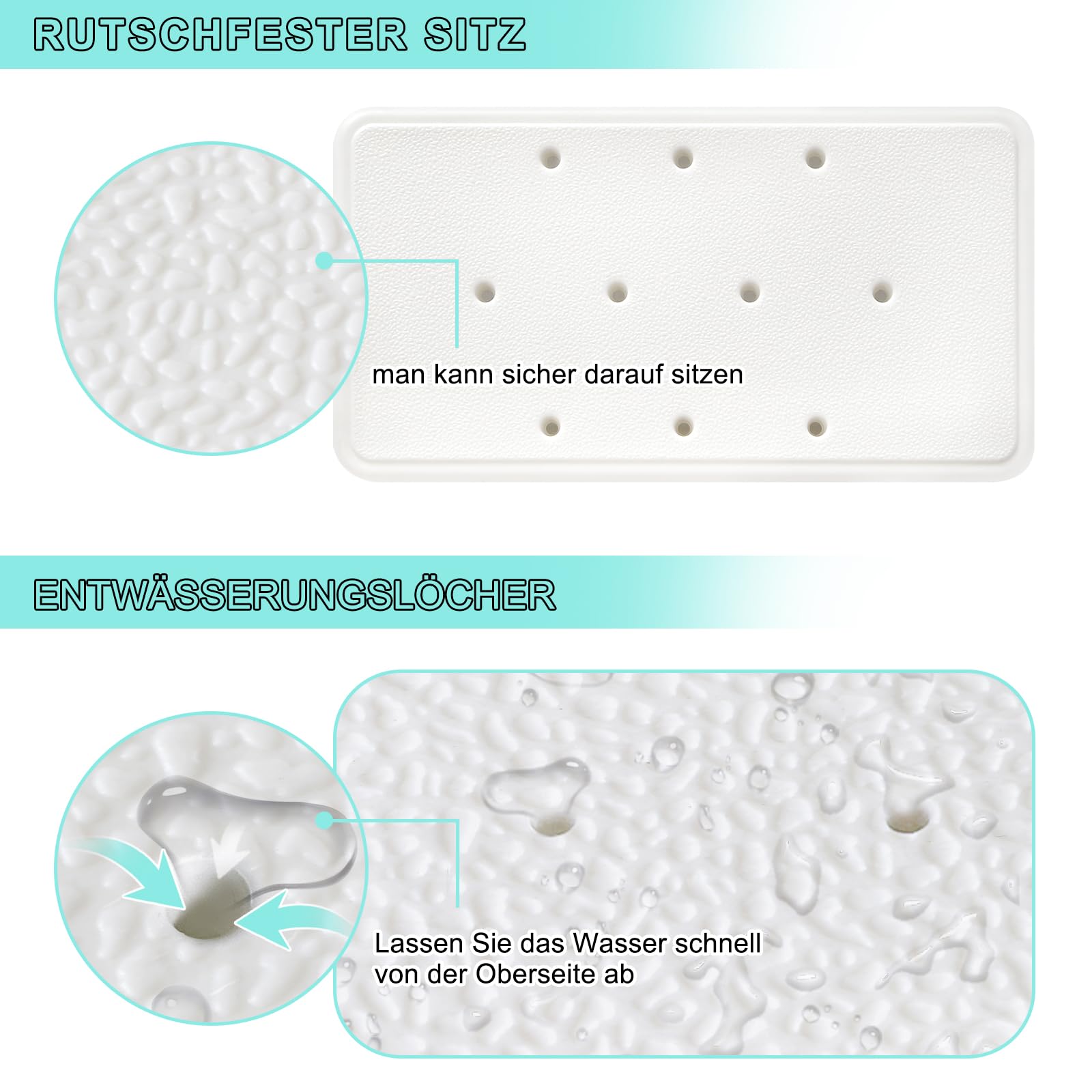 Sedile per vasca da bagno per anziani, panca doccia regolabile in larghezza 71-81 cm, telaio in alluminio e cuscino in silicone, sgabello da doccia antiscivolo per dimensioni interne della vasca da 58