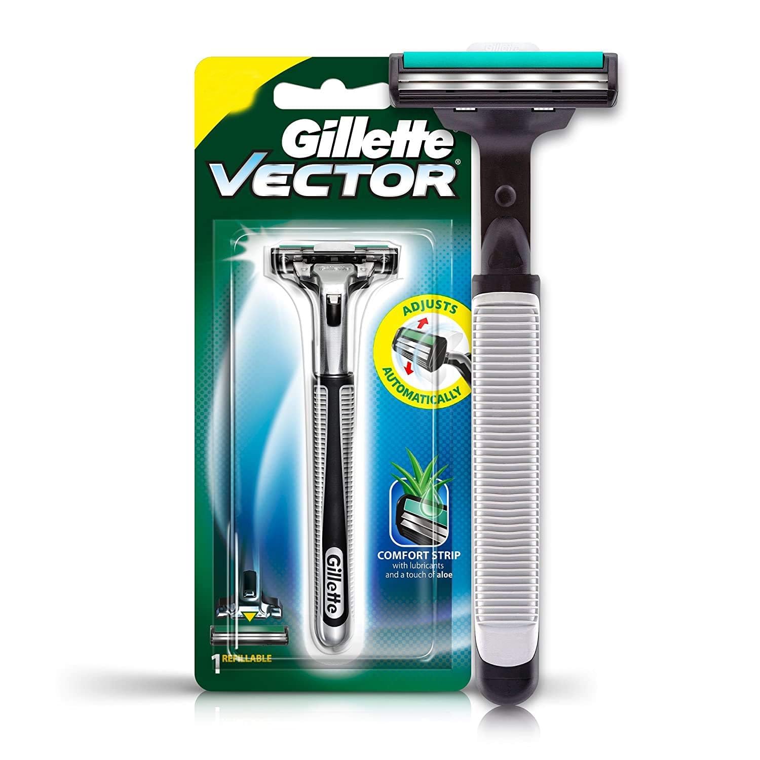 Red Gillette Vector Plus Razor Blade