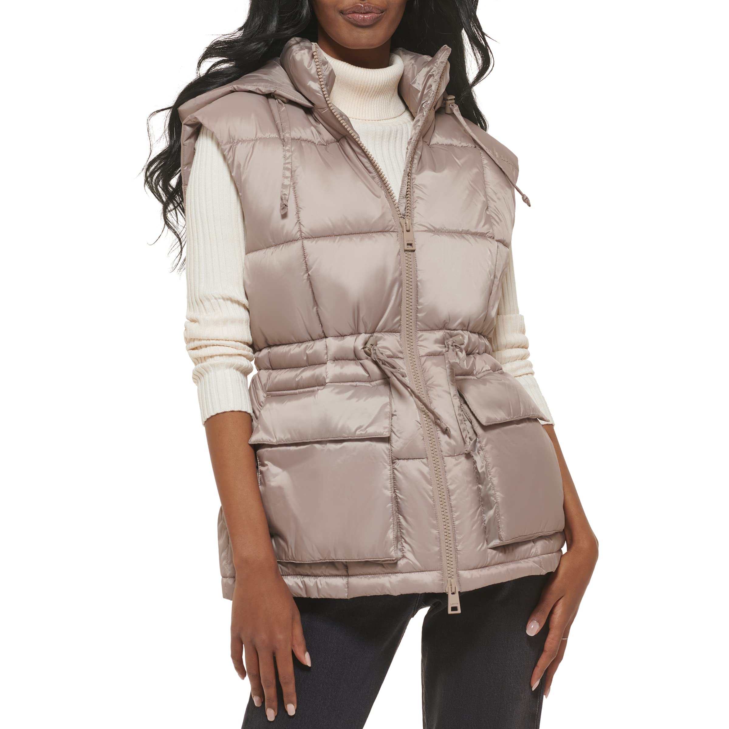 Levi's Women's Quilted Megan Hooded Puffer Jacket