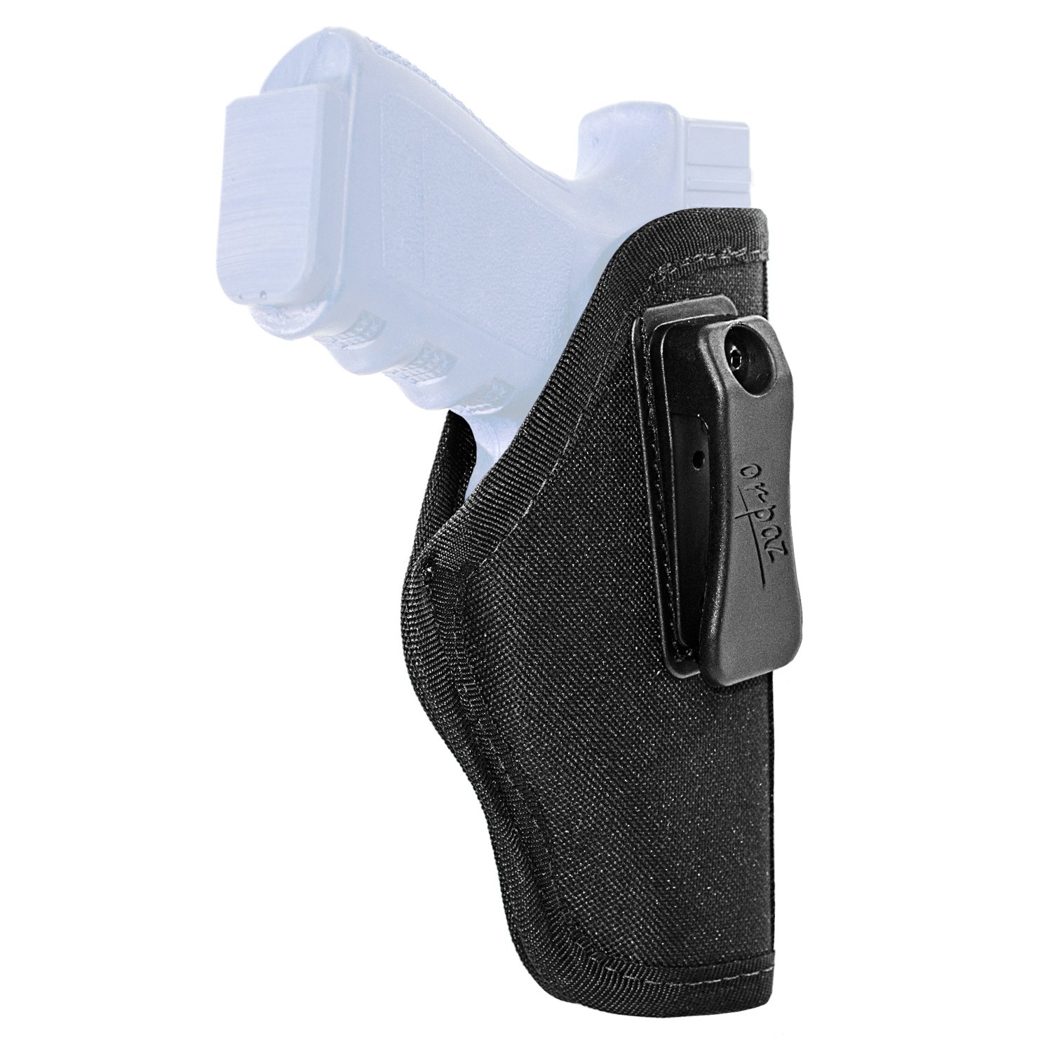 Fabric Concealed Carry Holster with Polymer Clip IWB Holster for 9mm .40 .45 Pistols