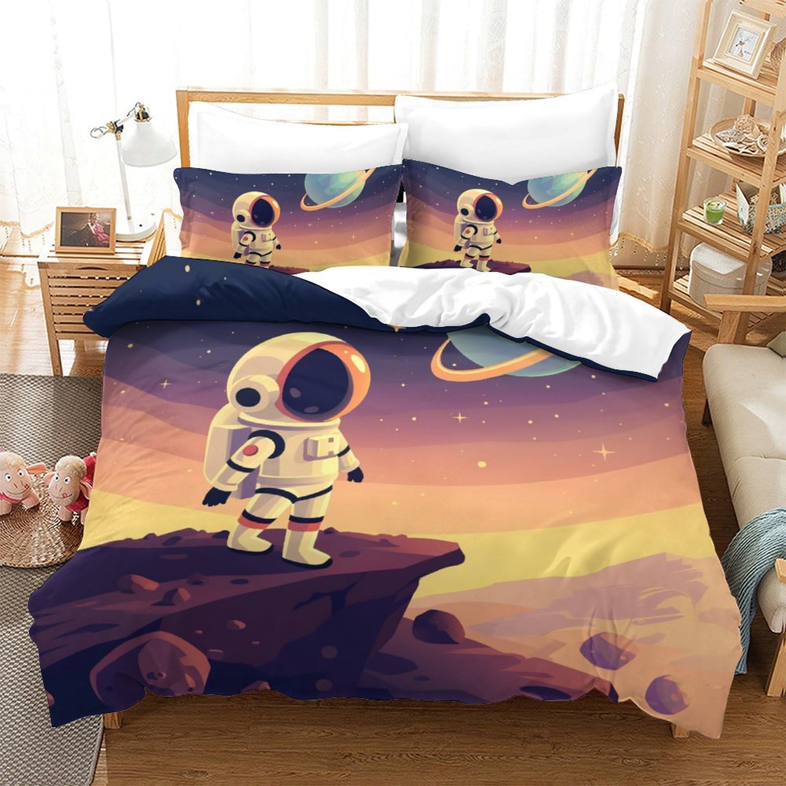Parure de lit enfant 3D avec housse de couette 200x200 microfibre