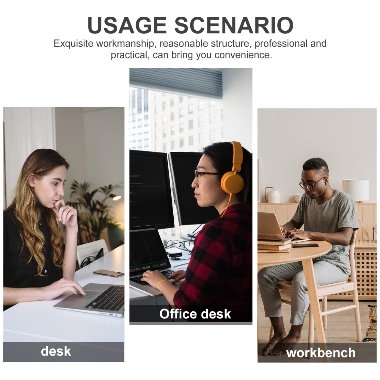 per Cuffie e Porta Design Multifunzionale per Scrivania Tavolo e Installazione Foratura e Versatile