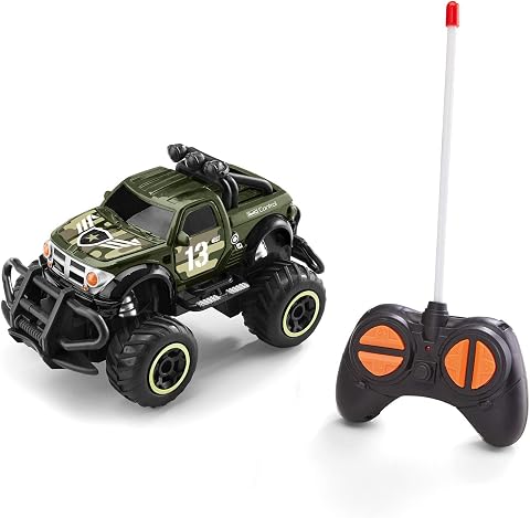 Revell 23491 RC SUV Car Dodge RAM Field Hunter Ferngesteuertes Auto, grün, 14 cm