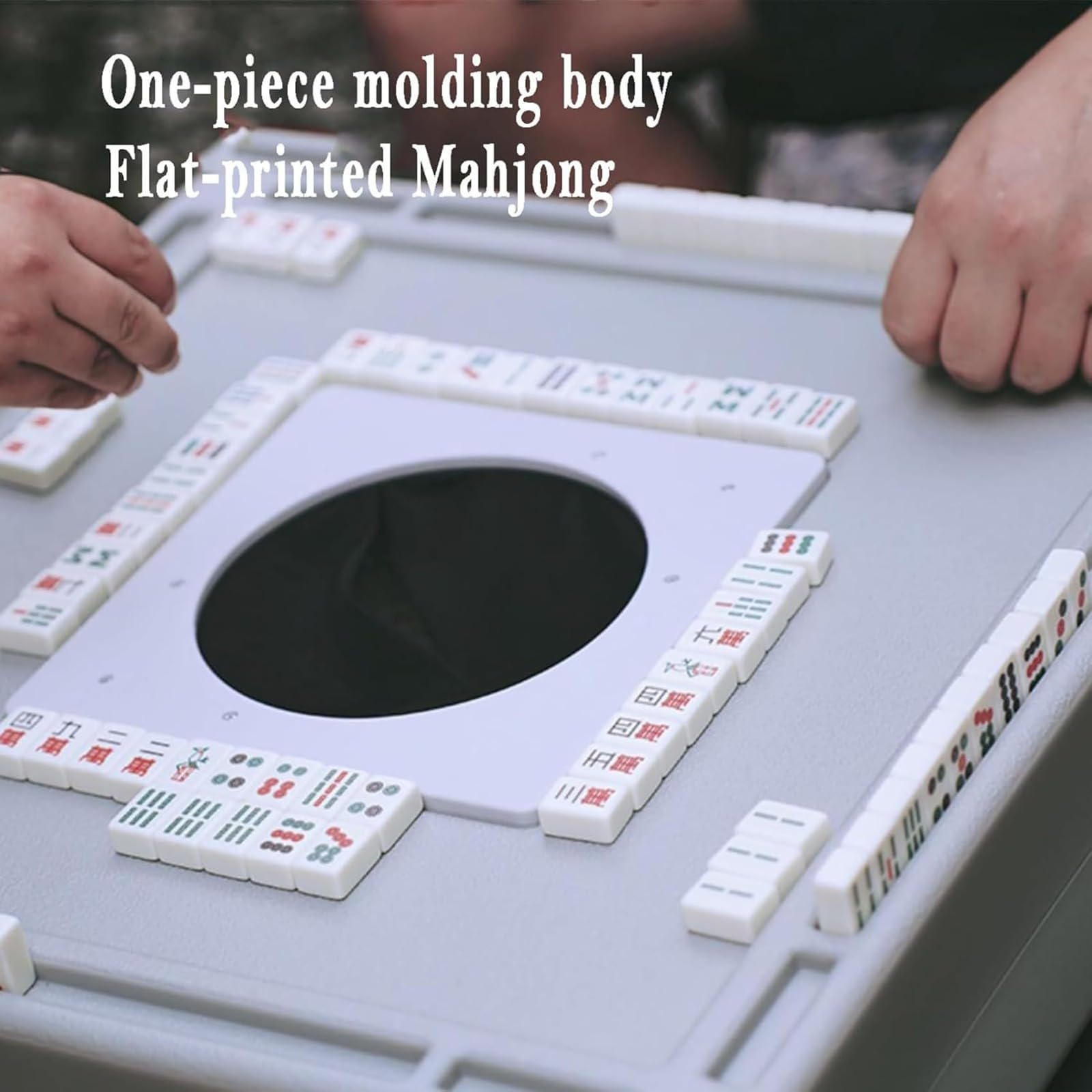 Przenośny chiński zestaw do gier mahjong ze stołem zestaw płytek mahjong przenośny stół mahjong odpowiedni do domowej rozrywki i wypoczynku na świeżym powietrzu
