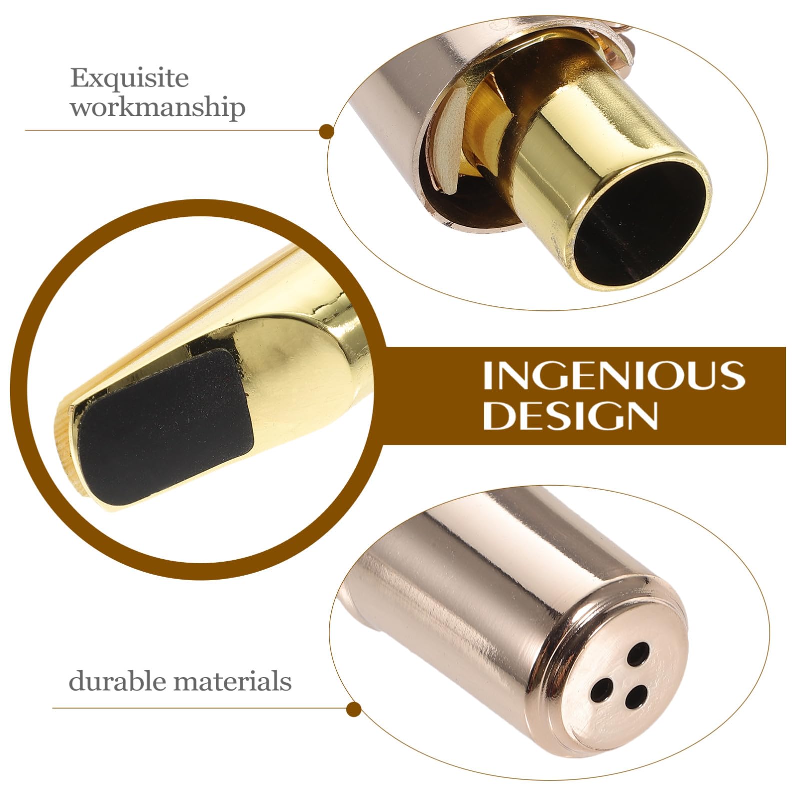 Mikinona Legatura Per Sassofono Contralto Kit Completo Con Tappo Per Bocca e Ancia Accessorio Musicale Per Sassofono e Strumenti Musicali Forniture e Parti