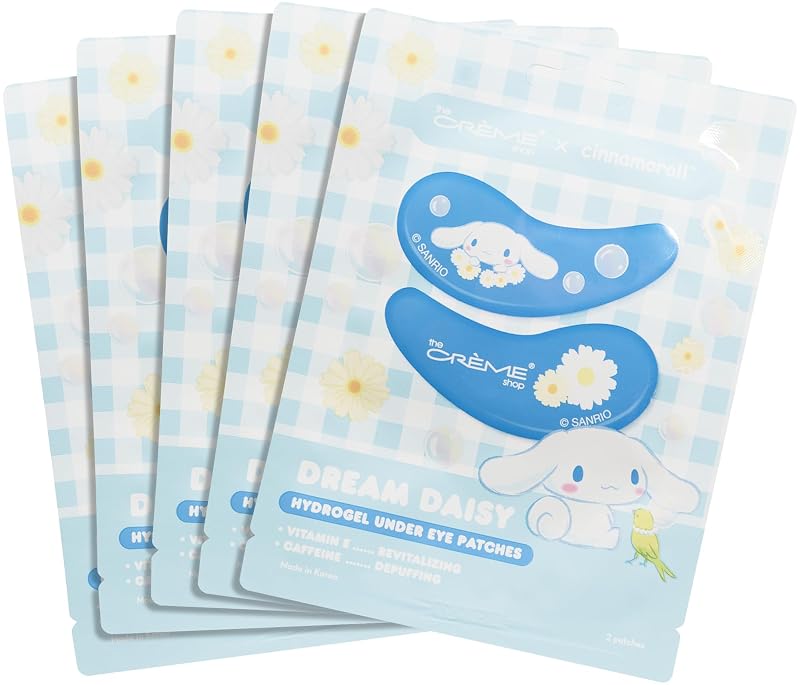 The Crème Shop x Cinnamoroll Adesivos de hidrogel para a região dos olhos — Pacote com 5 pares