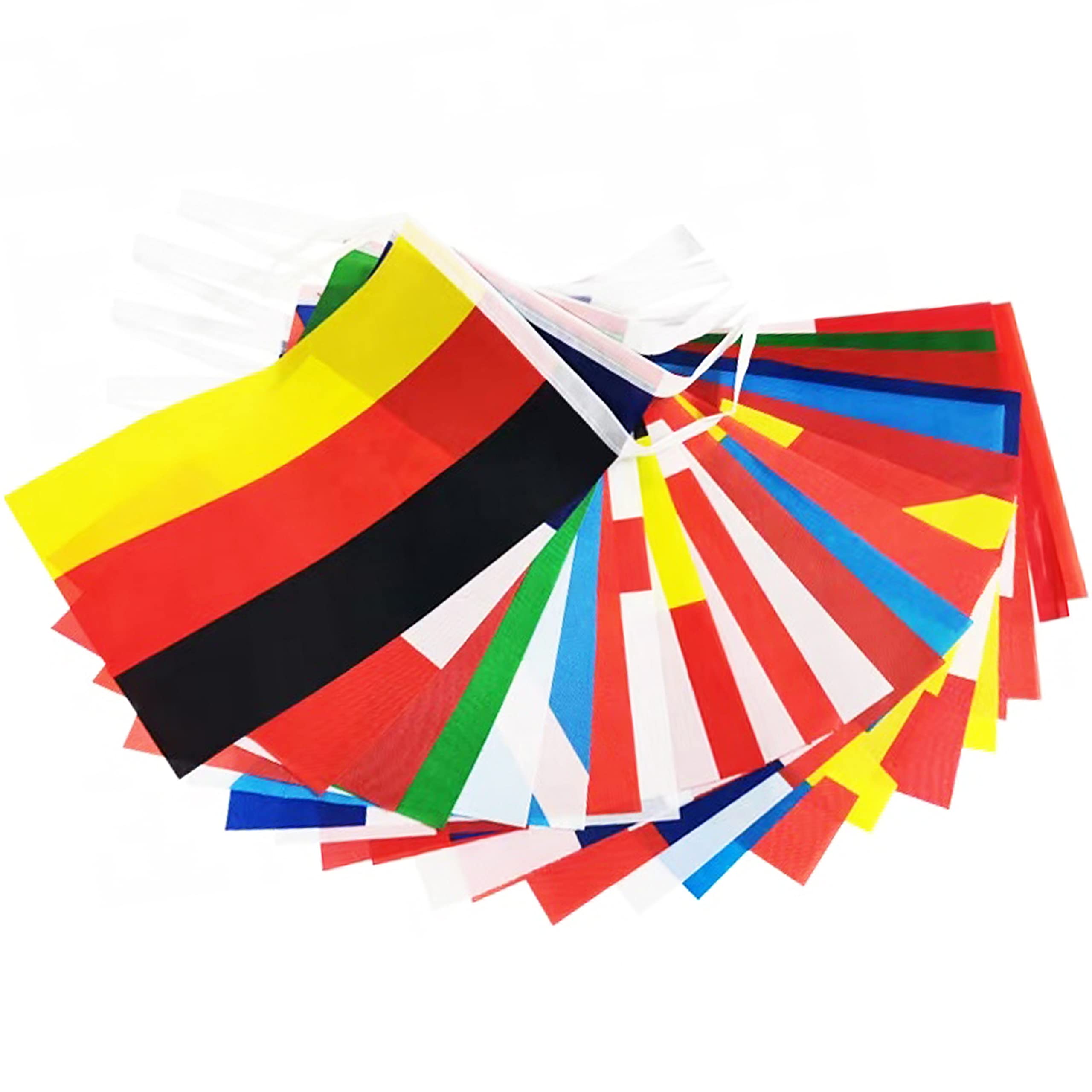 Bandierine Cina Bunting 10m Con 30 Bandiere - Decorazioni Per Olimpiadi 2024, Eventi Sportivi, Festa Nazionale