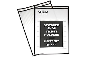 C-Line 11x17 Inches Clear Double-Sided Shop Ticket Holders (25 per Box)