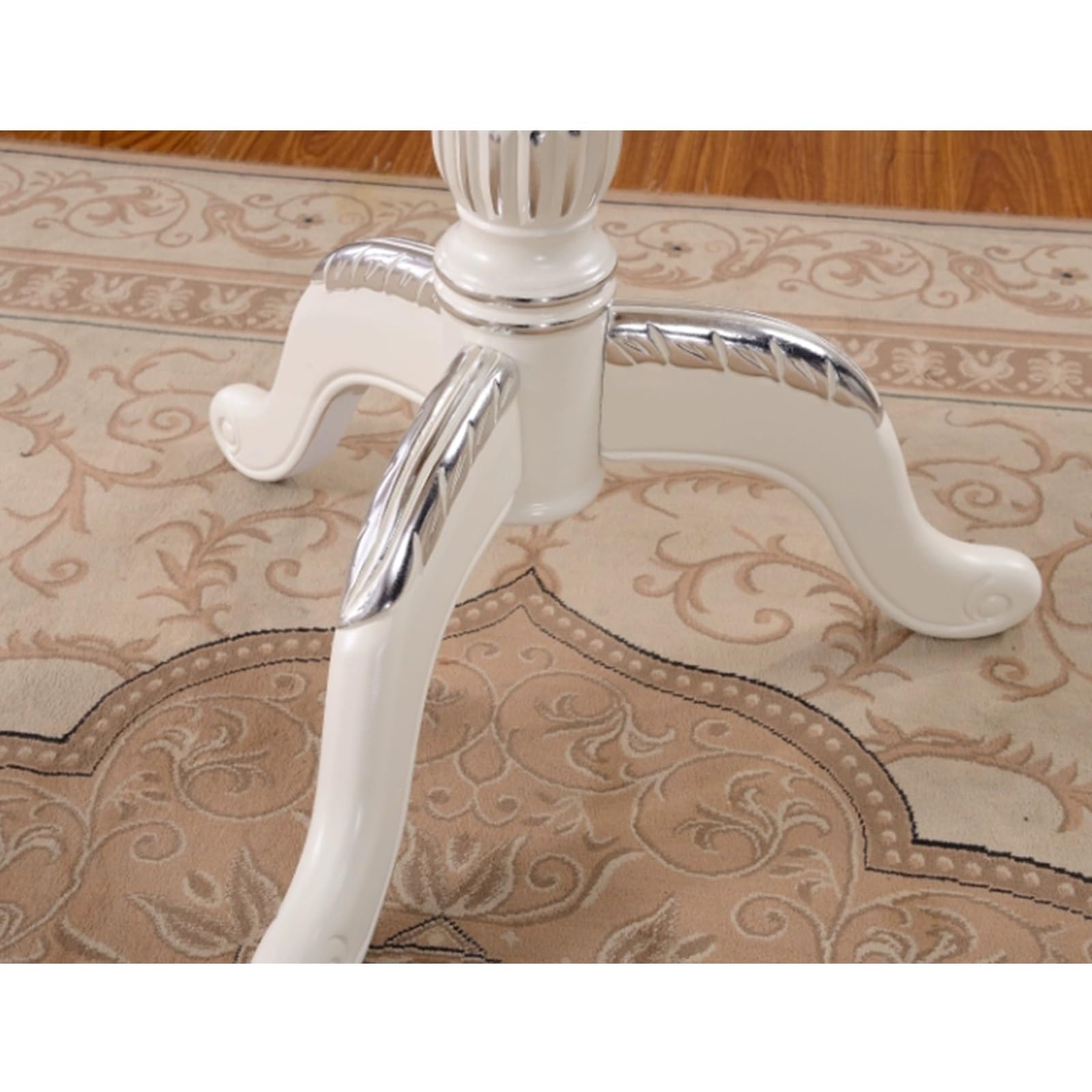 Tavolino rotondo in stile palazzo, tavolino in legno retrò per salotto, sala da pranzo, soggiorno, camera da letto, ufficio, studio, ingresso, cucina, sala lettura, salone, mobili decorativi