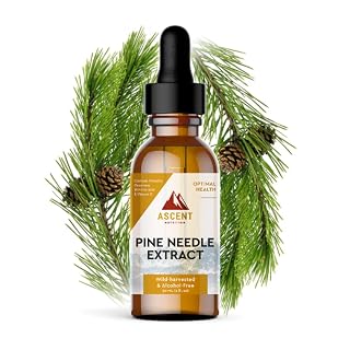 Ascent Nutrition Pine Needle Extract | Contains Naturally Occurring Shikimic Acid & Vitamin C | Wild-Harvested & Alcohol-Free | 30ml - Amazon product rated Grade A