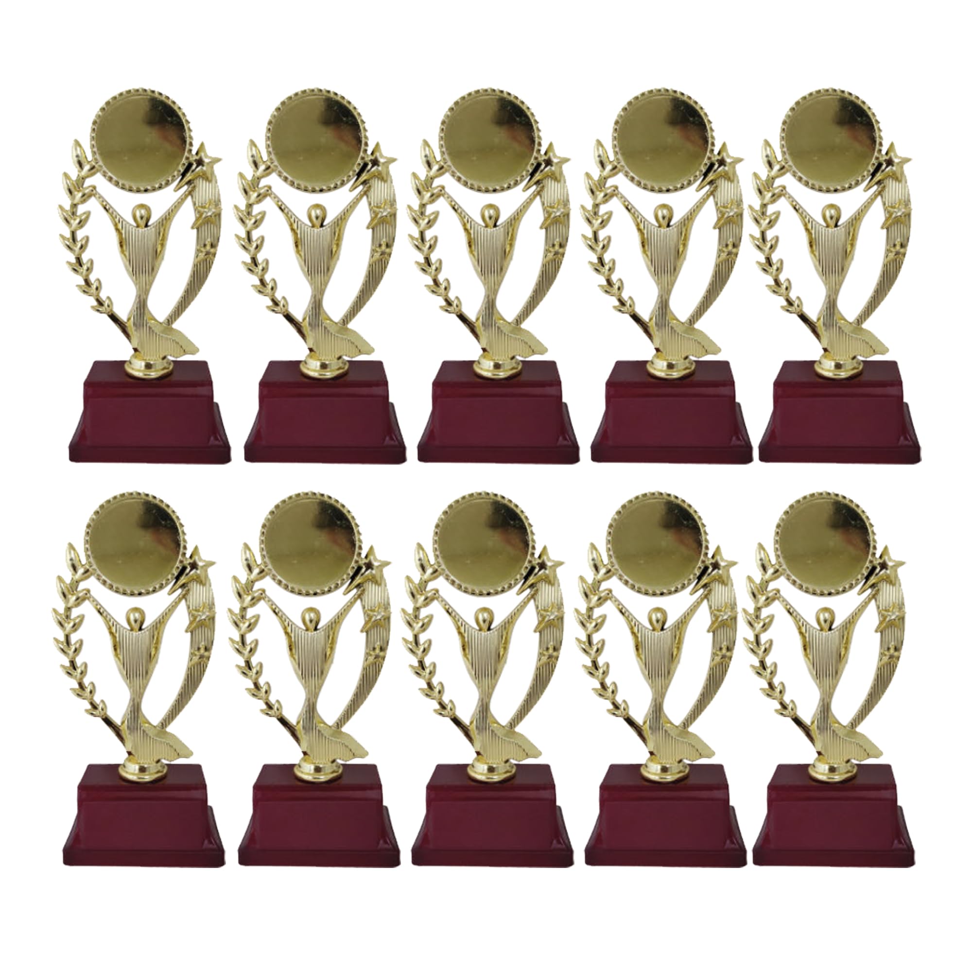 JUZ4U Fish Stars Set of 10 Pcs Combo Trophies for Winners appreciations Events Awards Teachers Students Offices (10 inches)-picture-19