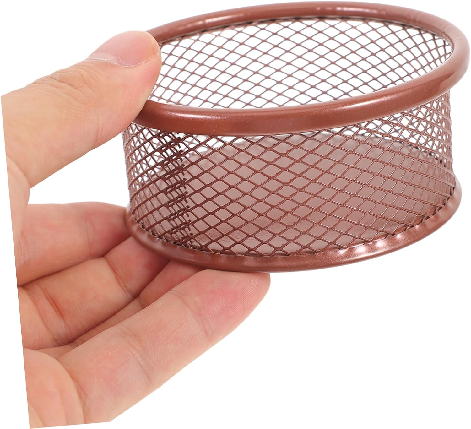 Tofficu 12pcs Versatile Paperclip Storage Basket Desktop Binder Clip Holder Mesh Paperclip Organizer