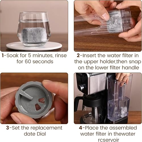 Miniatura 5 de Soporte para filtro de agua y 3 filtros de agua para Keurig K-Supreme, K-Slim, K-Express, K-Select, K-Classic, K-Duo Plus, K-Elite, K-Iced, K-Cafe,