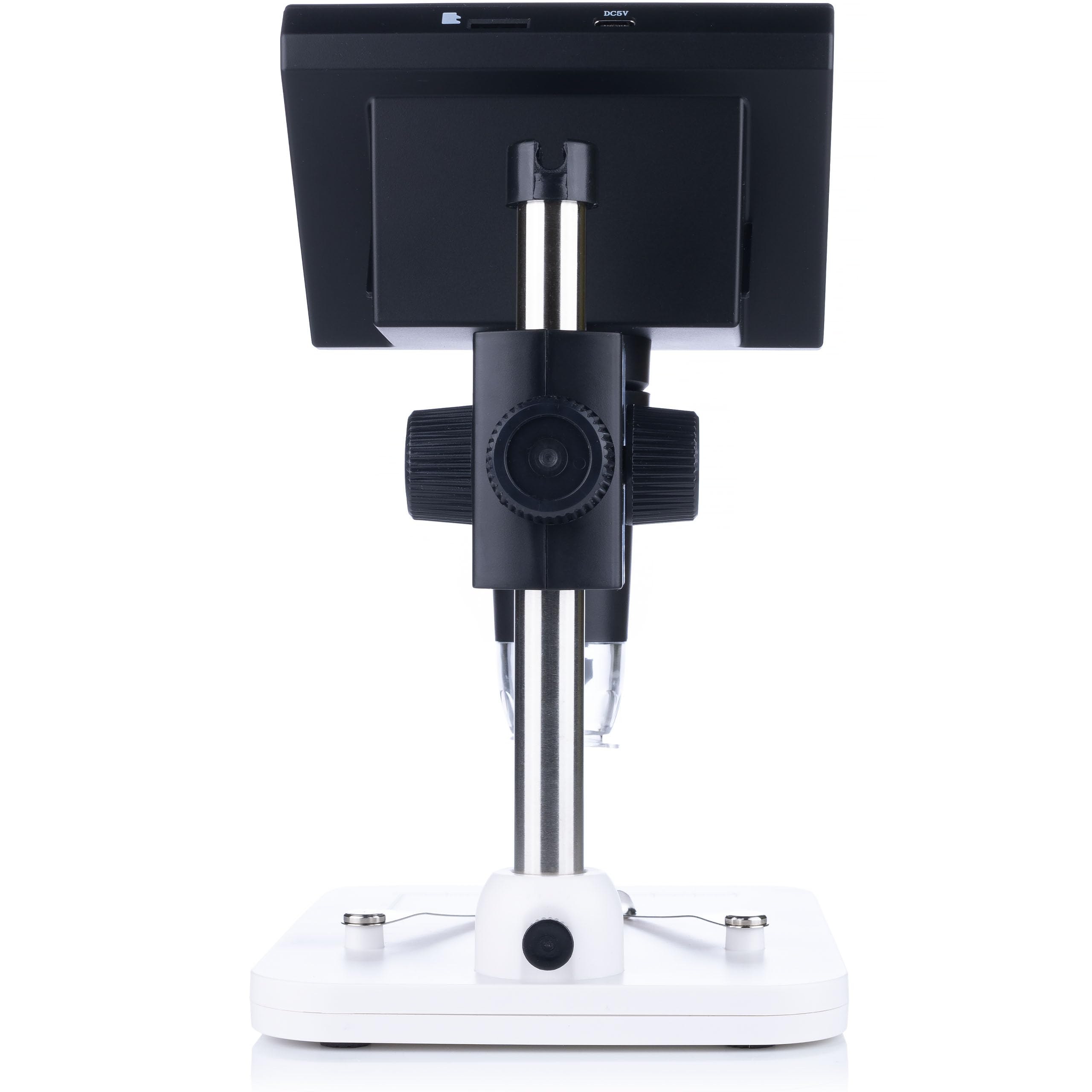 Rosfix Microscopio Digital DM3-Z01B049 - Pantalla LCD 4.3" 50X-1000X 1080P 8 LED USB MicroSD | Para Electrónica, Joyería, Biología | Microscopio Portátil Profesional