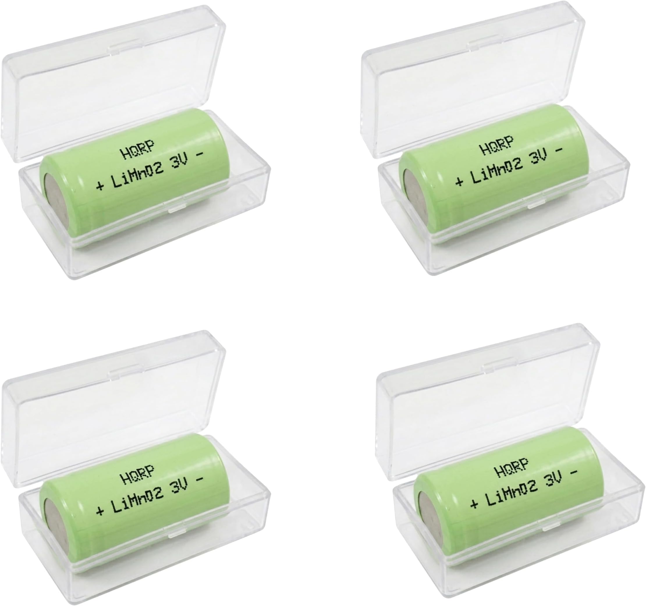 HQRP 4-Pack 3V Batteries Compatible with Konica Minolta APS, S Mini, Maxxum 50/5 / 4/3, Dynax 60/5 / 40/4 / 3L / 30 Digital Camera