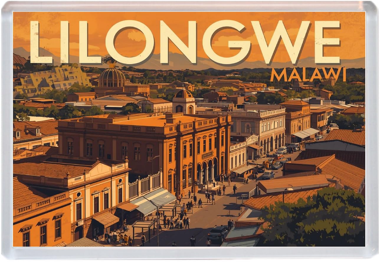 Baked Bean Store Multicolor Lilongwe - Malawi - Jumbo Artistic Fridge Magnet 96 X 67Mm Bbsfhm2071
