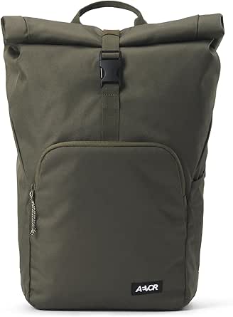 AEVOR Rolltop Rucksack für Damen und Herren, ideal als Handgepäck oder Tagesrucksack, 22-30L Volumen, inkl. Laptopfach, Frontfach, leicht und ergonomisch gepolstert für den Alltag, Beruf und Schule