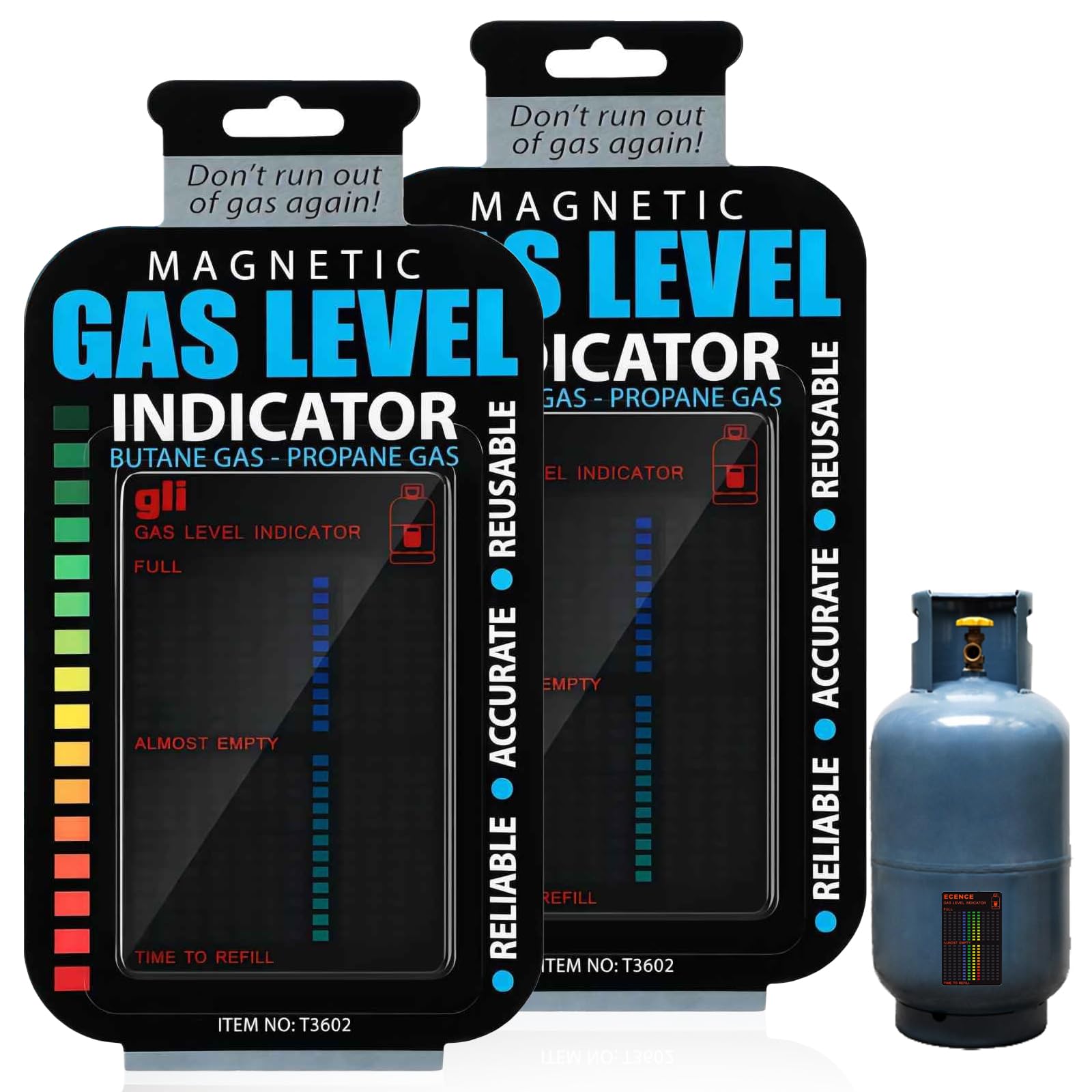 Hocklliy Multi Magnetic Gas Level Indicator For Propane, Butane And Lpg Fuel Tanks - Accurate And Reliable