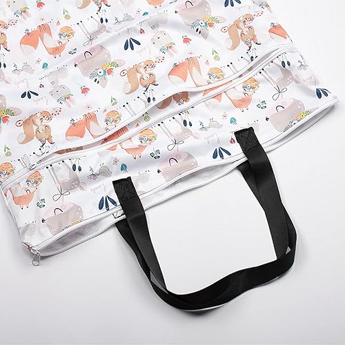 Miniatura 4 de Bolsa grande para pañales de tela húmedaseca para pañales reutilizables o ropa sucia