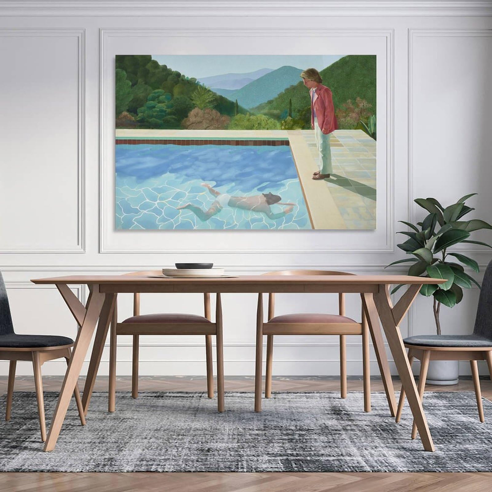 Amazon.co.jp: David Hockneyデビッドホックニーポスター 有名なアート